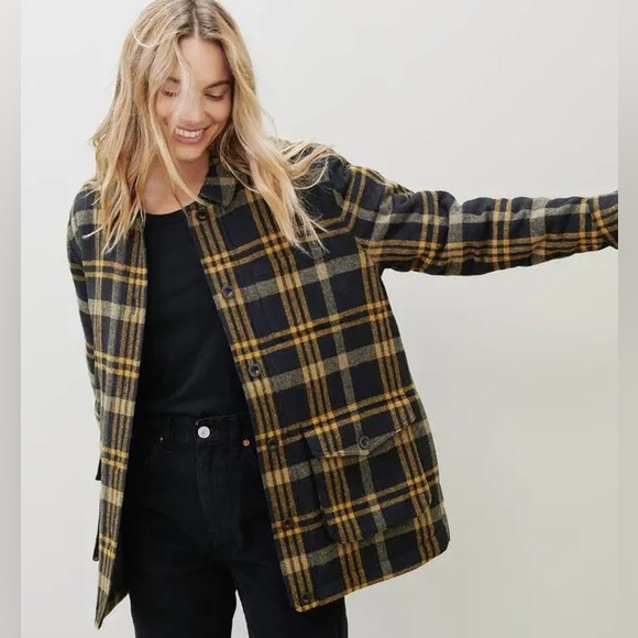 Jenni Kayne Farmhouse Jacket in Black Plaid NEW - Picture 5 of 8